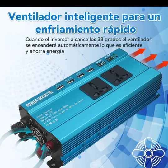Inversor convertidor de corriente 12v 2000w's photo #1