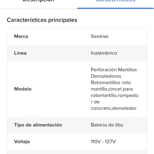 kit inalmbrico atornilladora/ rotomartillo/ pulidora — imagen 6