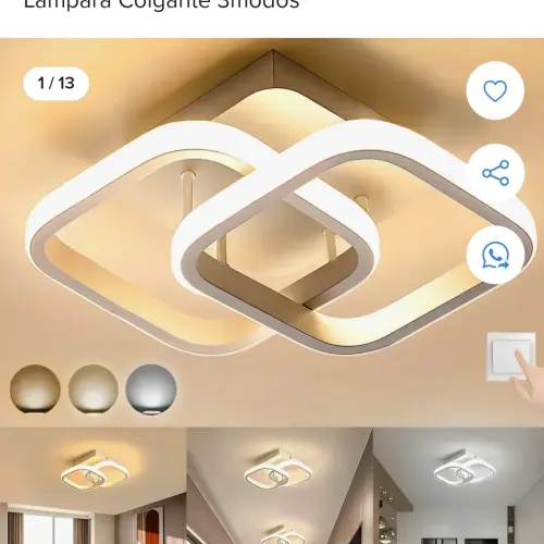 Lampara de techo moderna led — imagen 1