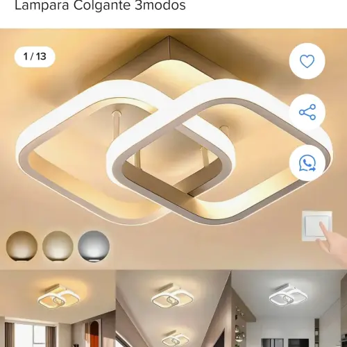 Lampara de techo moderna led — imagen 3