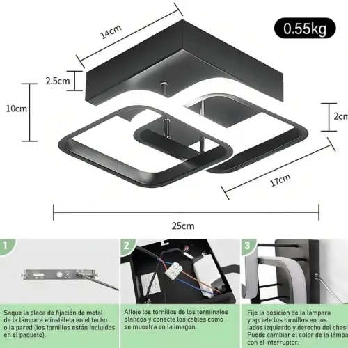 Lampara de techo moderna led — imagen 2