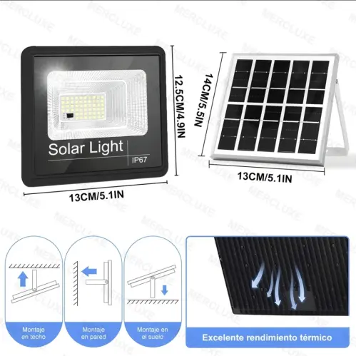 Set de lamp de exterior c/ panel solar's photo #1