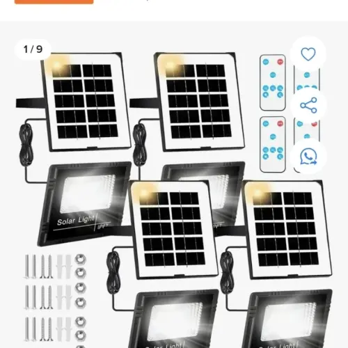 Set de lamp de exterior c/ panel solar's photo #1
