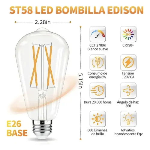 Bombillos Edison E26 E27's photo #1
