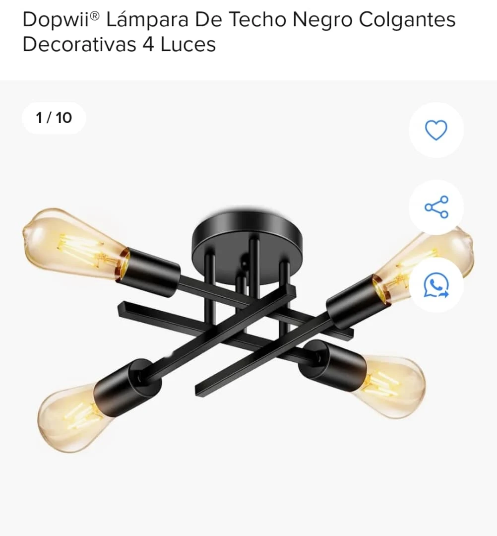 Lampara de techo moderna vi tage's foto | 🛍️D’coDum & Luminarias🛍️ |  BizneCubano