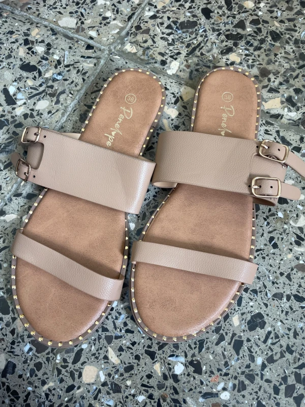 Sanadalias de 2 hebillas beige's foto | 🛍️D’coDum & Luminarias🛍️ |  BizneCubano