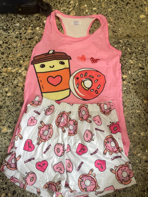 Pijama de dona short blanco's foto | 🛍️D’coDum & Luminarias🛍️ |  BizneCubano