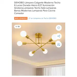 Lampara de techo moderna vintage miniatura 1