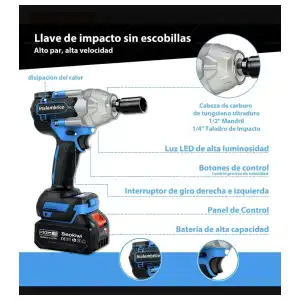 kit inalmbrico atornilladora/ rotomartillo/ pulidora miniatura 5