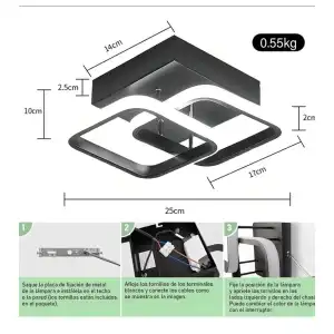 Lampara de techo moderna led miniatura 2