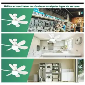 Lampara ventilador de techo 52cm miniatura 5
