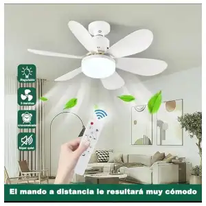 Lampara ventilador de techo 52cm miniatura 2