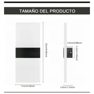 Pareja de aplique led moderno vintage miniatura 3