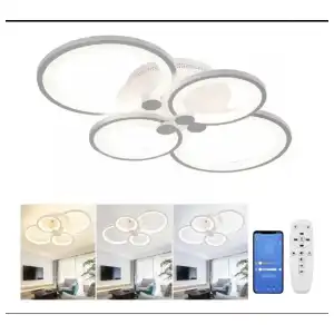 Lampara led de 4 circulos grande miniatura 1