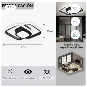 Lampara de techo moderna led miniatura 2