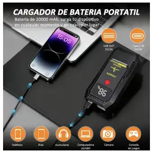Arrancador de bateria portatil miniatura 3