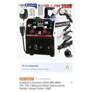Planta de soldar 3en1 300A miniatura 1